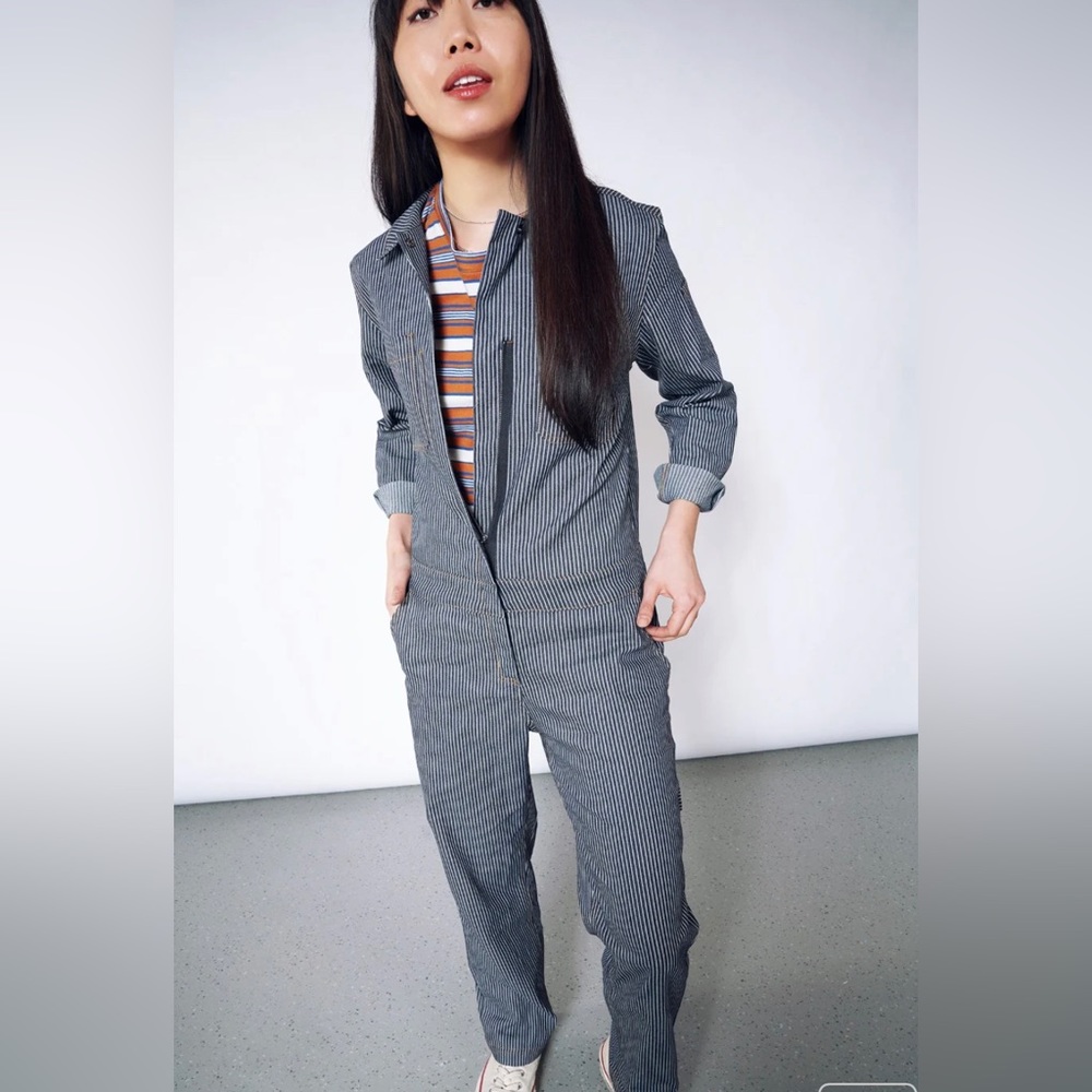 Wildfang Railroad Stripe coverall Size SM